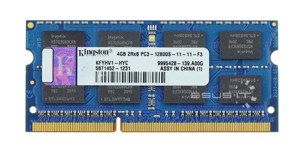 Memory RAM 1x 4GB Kingston SO-DIMM DDR3 1600MHz PC3-12800 | KFYHV1-HYC